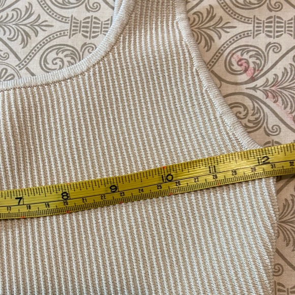 Babaton Aritzia Sculpt Matte Pearl Ribbed Knit Tank Top Cropped Crop 4 Small - Picture 7 of 7